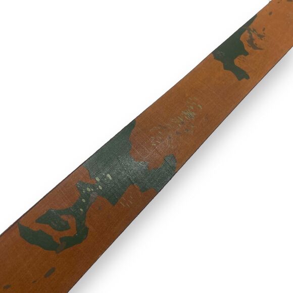 Ben Sherman Men's Brown Camouflage Genuine Leather Belt Size 32 Heavy Duty 1.75" - Picture 7 of 10